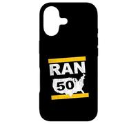 RAN 50 States Twenty 6 point 2 Miles Marathon Runner Design Case for iPhone 17