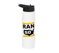 Ran 50 States Twenty 6 Point 2 Miles Marathon Runner Design Stainless Steel Insulated Water Bottle