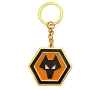 RAN Wolverhampton Wanderers FC Keyring Official Merchandise, Multicolor, Approx 40mm x 30mm