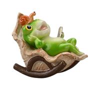 Rana Displaced Statue - Garden Ornament - Home Decoration - Decorative Sculpture in the Shape of Spring Animal | Small Decorative Statuette for Balcony, Decorative Garden Sculpture Rana Carina