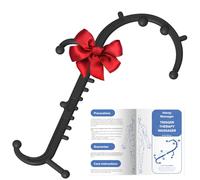 Ranarose Deep Tissue Back & Neck Massager - Back Massager Stick for Pain Relief, Muscle Knot Remover, Trigger Point Massage Tool for Full Body, Shoulders, Legs - Pressure Point Massage Tool (Black)