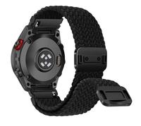 RanBluu QuickFit 26 mm Strap for Garmin Fenix 8 Pro/Quatix 8/Tactix 8 51mm | Magnetic Clasp Replacement Band for Garmin fēnix 8/Enduro 3/Fenix 7X/Descent Mk3i, Nylon Sport Bracelet, Black