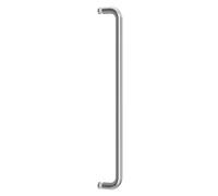 Ranbo Glass Shower Door Towel Bar 18 Inch Stainless Steel Sliding Shower Door Handle Replacement with Brushed Nickel Finish for Commercial and Residential Glass Doors