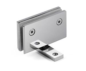 Ranbo Shower Door Hinge(360°), Frameless Glass to Glass Hinge, Suitable for 8-12mm Thick Tempered Glass, Stainless Steel,Polished Chrome (1 PC)