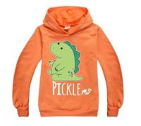 Ranboo Crown Moriah Elizabeth Boys Girls Anime Hoodies UK Hoody Top Moriah Elizabeth Merch (Orange,160cm,11 Years,12 Years)