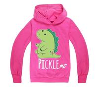 Ranboo Crown Moriah Elizabeth Boys Girls Anime Hoodies UK Hoody Top Moriah Elizabeth Merch (Rose red,150cm,9 Years,10 Years)