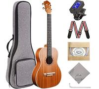 Ranch Baritone Ukulele 30 inch Ukelele Instrument Kit for Beginners Starter Pack Bundle Gig bag, Tuner, Strap, Adjustable Tool Set