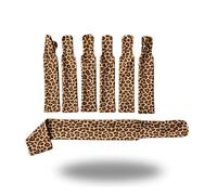 Ranch Hand -Horse Mane and Tail Bag Set, 7 Piece Lycra Hair Protection Bundle for Horses, Includes 6 Mane Bags and 1 Tail Bag - Durable, Stretch Lycra Protection (Leopard)