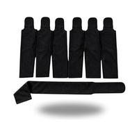 Ranch Hand -Horse Mane and Tail Bag Set, 7 Piece Lycra Hair Protection Bundle for Horses, Includes 6 Mane Bags and 1 Tail Bag - Durable, Stretch Lycra Protection (Black)