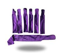 Ranch Hand -Horse Mane and Tail Bag Set, 7 Piece Lycra Hair Protection Bundle for Horses, Includes 6 Mane Bags and 1 Tail Bag - Durable, Stretch Lycra Protection (Purple)