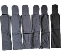 Ranch Hand Horse Mane Bags - Protect Horse's Mane from Wind, Sun & Mud - Prevents Tangles, Rubbing Out and Breakage - Made with Lycra and Nylon - Easy to Use and Washable - Set of 6 (XL-Black)