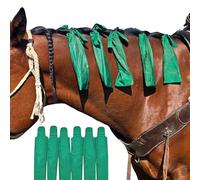 Ranch Hand Horse Mane Bags - Protect Horse's Mane from Wind, Sun & Mud - Prevents Tangles, Rubbing Out and Breakage - Made with Lycra and Nylon - Easy to Use and Washable - Set of 6 (Green)