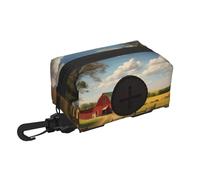 Ranch View Pet Travel Waste Bag Storage Bag. Convenient Storage, Suitable For Leash, With Zipper, Easy To Carry When Traveling.
