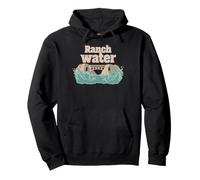 Ranch Water Retro Western Canyon Splash Adventure Motion Pullover Hoodie