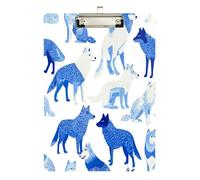Ranch Wolf Blue Organizational clipboard Transparent for Classroom Supplies for Teachers high School Size 9 x 12.5 Tabla para escribir