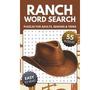 Ranch Word Search Book: Word Searches about Cowboys, Ranches & Western Life | 6x9 inches, 110 pages, 55 Puzzles | Gift for Vacations, Holidays and Relaxing Times
