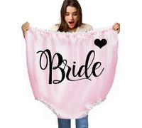 Ranchbtn Funny Underwear for Women, Funny Giant Novelty Undies White Elephant Gift for Adults Prank, Bride Pink, 9X-Large
