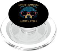 Rancho Cucamonga California Bear Wearing Sunglasses Design PopSockets PopGrip for MagSafe