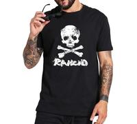 Rancid Trouble Maker Telegraph Avenue T-Shirt Punk Rock Digital Skull Tee Graphic Unisex Black Top Shirt L Black(3X-Large)
