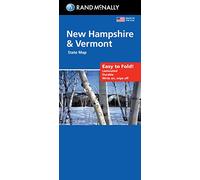 Rand McNally Easy To Fold: New Hampshire & Vermont Laminated Map