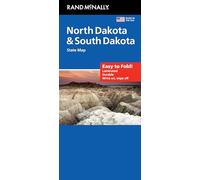 Rand McNally Easy to Fold: North Dakota, South Dakota Laminated Map