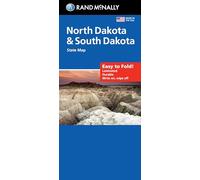 Rand McNally Easy to Fold: North Dakota, South Dakota Laminated Map