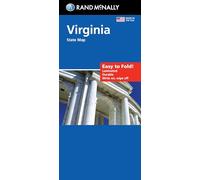 Rand McNally Easy to Fold: Virginia State Laminated Full Color Travel, Road Map