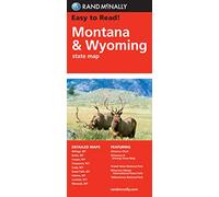 Rand McNally Easy to Read Montana/ Wyoming State Map