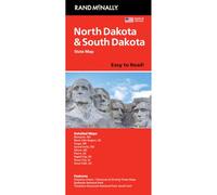 Rand McNally Easy to Read: North Dakota, South Dakota State Map