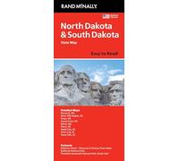 Rand McNally Easy to Read: North Dakota, South Dakota State Map