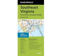 Rand McNally Folded Map: Southeast Virginia Richmond to Hampton Roads Regional Map