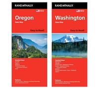 Rand McNally State Maps: Oregon and Washington (2 Maps)