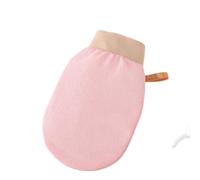 Randal 5 Pcs Exfoliating Bath Gloves Single Layer Double Sided Rough Texture Massage Body Scrubber Back Shower Wash Mitt - pink