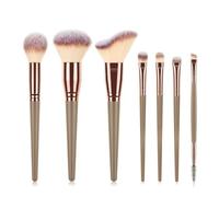 Randal Makeup Brush Set Blush Eyeshadow Powder Concealer Brushes Full Complete Cosmetic Brush Kit (coffee)