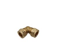Randal Thickened Brass Double Ferrule Union Fitting, Flat Plate Solar Collector Pipe Accessory, Total Length 40Mm, Fits 15Mm Outer Diameter Copper Tube