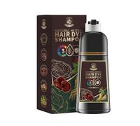 RANDASHI 500ml Dark Brown Hair Dye Shampoo, Ammonia-Free Permanent Hair Color for Grey Hair Coverage, Natural Herbal Formula, 25-Minute Fast Coloring for Men & Women
