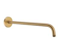 RANDOM 16 Inch Shower Arm with Flange,Stainless Steel 90 Degree Rain Shower Head Extension Arm,Wall-Mounted Shower Head Arm for Fixed Shower Head,Champagne Bronze.RD91018-16CB