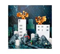 (Random 2 pcs) Godzilla 2019 King of the Monsters Movie Exclusive Cinema Cute Figure Blind Box