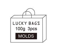 Random 3 Transparent Silicone Molds Set 100g, Epoxy Resin Molds for Casting, Art Resin Molds for Crafts DIY, Surprise Grab Bag, Lucky Bag, Random Styles