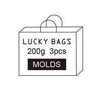 Random 3 Transparent Silicone Molds Set 200g, Epoxy Resin Molds for Casting, Art Resin Molds for Crafts DIY, Surprise Grab Bag, Lucky Bag, Random Styles