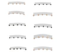 Random 5 / 10Pcs Hair Strays Tamers Comb Practical Metal Design Organizers Suitable for Adults and Metal Grooming Brush