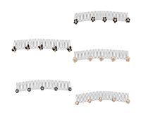 Random 5 / 10Pcs Hair Strays Tamers Comb Practical Metal Design Organizers Suitable for Adults and Metal Grooming Brush