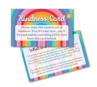 Random Acts of Crochet Kindness Gifts Tags | 50 pk 2 x 3.5” Cards to Give Away Colorful Pay it Forward Crochet Patterns Animals Rainbow RAOCK