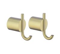 RANDOM Brushed Gold Towel Hook for Bathroom SUS304 Stainless Steel Robe Hook Wall Mounted Screw in Hand Towel Holder.RD96068-8BG-2
