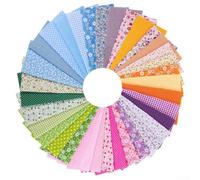 Random Color Printed Cloth Squares 25cm for DIY Crafts | Pre- squares, soft texture, easy to for sew, perfect for beginners, diverse pattern mix