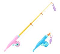 Random Colour Pool Fishing Toys - Summer Floating Magnet Pole Stretchable Table Games for Toddlers - Outdoor Water Play Accessories for Kids at the Beach (Light Purple, One Size)