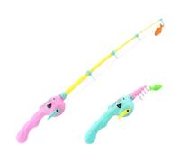 Random Colour Pool Fishing Toys - Summer Floating Magnet Pole Stretchable Table Games for Toddlers - Outdoor Water Play Accessories for Kids at the Beach (One Size)