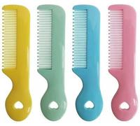 Random Colours Pack Of 4 Round Tip Bristles Baby Cute Comb Baby Grooming For Sensitive Scalp Skin, for Nursery Newborn Infant Girl Boy Kids Comb Baby，Grooming and Healthcare Kits