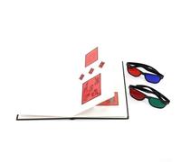 Random Dot Stereogram Chart with Astigmatism and Color Blindness, Comprehensive Eye Examination Book with 2 Pairs of 3D Glasses, 19x26cm