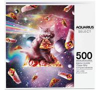 Random Galaxy Pizza Cat 500 Piece Jigsaw Puzzle